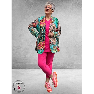 Only-m Blazer Travel Stampa Azzuro